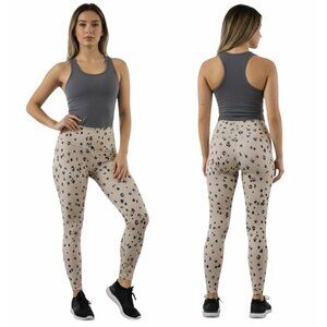 ⭐Sage Women Sport High Waist Legging Sz S Fitness Training Yoga Work out leopard